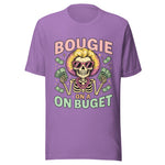 Bougie On A Budget - Unisex T-Shirt - Heather Team Purple