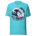 Catch Waves Not Feelings Beach Skeleton - Turquoise Blue