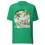 Chillin' Like A Villain Beach Skeleton - Unisex T-Shirt - Kelly Green