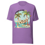 Chillin' Like A Villain Beach Skeleton - Unisex T-Shirt - Purple