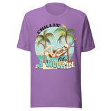 Chillin' Like A Villain Beach Skeleton - Unisex T-Shirt - Purple