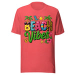 Colorful Beach Vibes - Unisex T-Shirt - Red
