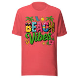 Colorful Beach Vibes - Unisex T-Shirt - Red