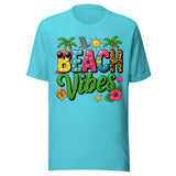 Colorful Beach Vibes - Unisex T-Shirt - Turquoise Blue