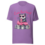 Cute But Feral Opossum - Unisex T-Shirt - Heather Team Purple