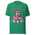 Cute But Feral Opossum - Unisex T-Shirt - Kelly Green