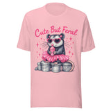 Cute But Feral Opossum - Unisex T-Shirt - Pink