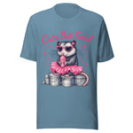 Cute But Feral Opossum - Unisex T-Shirt - Steel Blue