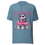 Cute But Feral Opossum - Unisex T-Shirt - Steel Blue