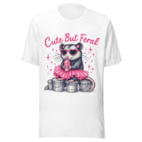 Cute But Feral Opossum - Unisex T-Shirt - White