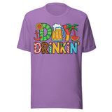Day Drinkin - Unisex T-Shirt - Heather Team Purple