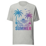 Dive Into Summer - Unisex T-Shirt - Athletic Gray