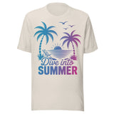 Dive Into Summer - Unisex T-Shirt - Dust White