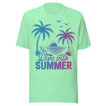 Dive Into Summer - Unisex T-Shirt - Mint Green