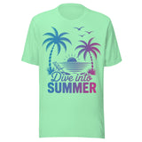 Dive Into Summer - Unisex T-Shirt - Mint Green