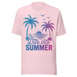 Dive Into Summer - Unisex T-Shirt - Soft Pink