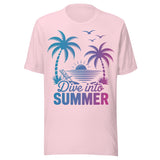 Dive Into Summer - Unisex T-Shirt - Soft Pink