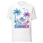 Dive Into Summer - Unisex T-Shirt - White