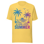 Dive Into Summer - Unisex T-Shirt - Yellow