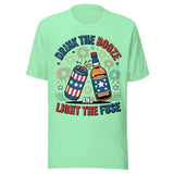 Drink The Booze And Light The Fuse - Unisex T-Shirt  - Mint Green