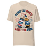 Drink The Booze And Light The Fuse - Unisex T-Shirt  - Soft Cream