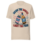 Drink The Booze And Light The Fuse - Unisex T-Shirt  - Soft Cream