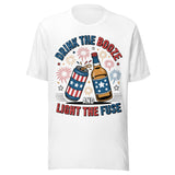 Drink The Booze And Light The Fuse - Unisex T-Shirt  - White
