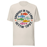 Errbody In The Lake Gettin Tipsy - Unisex T-Shirt - Dust White