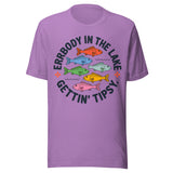Errbody In The Lake Gettin Tipsy - Unisex T-Shirt - Heather Team Purple