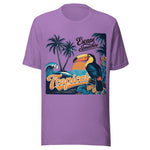 Escape Somewhere Tropical - Unisex T-Shirt - Purple