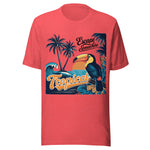 Escape Somewhere Tropical - Unisex T-Shirt - Red