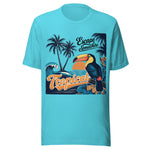 Escape Somewhere Tropical - Unisex T-Shirt - Turquoise Blue