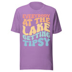 Everybody At The Lake Gettin Tipsy - Unisex T-Shirt - Heather Team Purple
