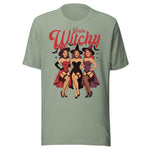Feelin' Witchy - Unisex Halloween T-Shirt - Sage Green