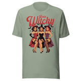 Feelin' Witchy - Unisex Halloween T-Shirt - Sage Green
