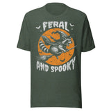 Feral and Spooky - Unisex Halloween T-Shirt - Forest Green