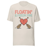 Floatin and Feelin Fine - Unisex T-Shirt - Dust White