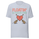 Floatin and Feelin Fine - Unisex T-Shirt - Light Blue