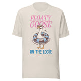 Floaty Goose On The Loose - Unisex T-Shirt - Dusty White