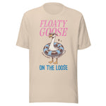 Floaty Goose On The Loose - Unisex T-Shirt - Soft Cream