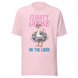 Floaty Goose On The Loose - Unisex T-Shirt - Soft Pink