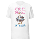 Floaty Goose On The Loose - Unisex T-Shirt - White
