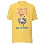 Floaty Goose On The Loose - Unisex T-Shirt - Yellow