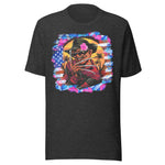 Floral Freddy Halloween Horror Villain - Unisex Halloween T-Shirt - Dark Gray