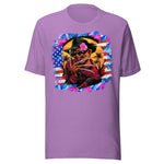 Floral Freddy Halloween Horror Villain - Unisex Halloween T-Shirt - Heather Team Purple