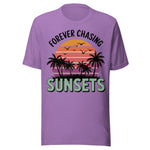 Forever Chasing Sunsets - Unisex T-Shirt - Purple