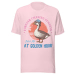 Forever Chasing Sunsets Silly Goose - Unisex T-Shirt - Soft Pink