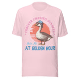 Forever Chasing Sunsets Silly Goose - Unisex T-Shirt - Soft Pink