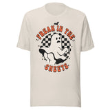 Freak In The Sheets - Unisex Halloween T-Shirt - Dust White