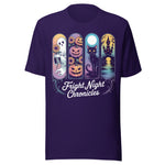 Fright Night Chronicles - Unisex Halloween T-Shirt - Team Purple